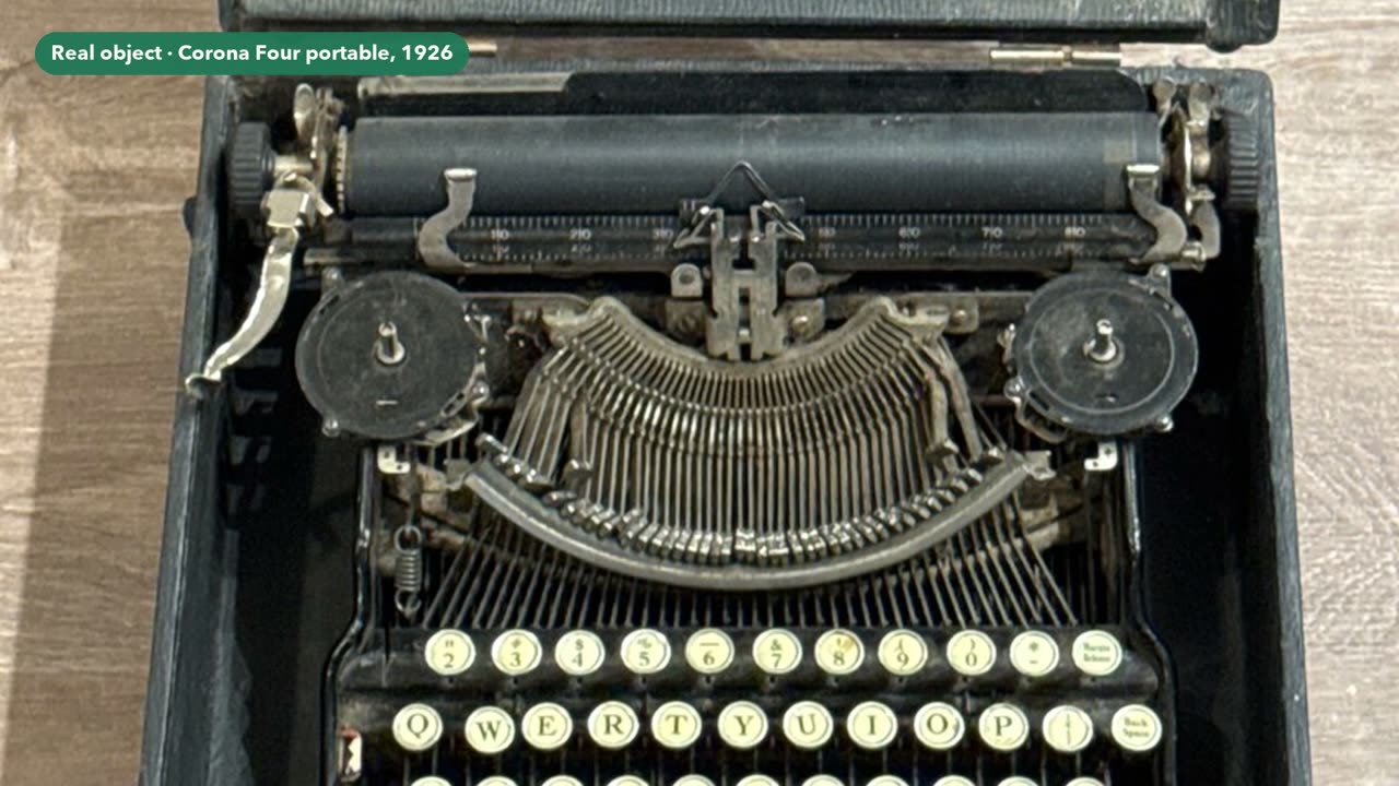 Still from the clip: I Am a Typewriter